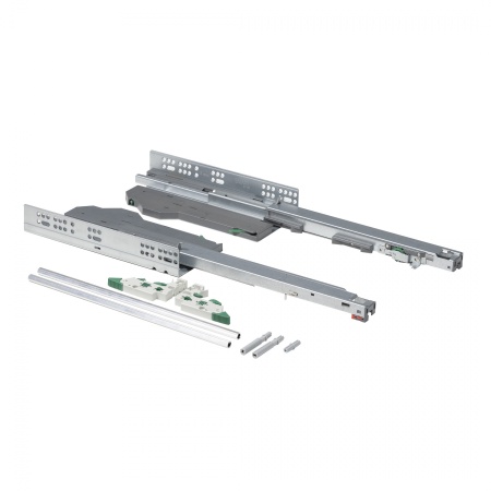 картинка Направляющая скрытого монтажа L-350 push to open + доводчик ДСП до18mm с замками AKS SMART полное выдвижение магазин SEFI являющийся официальным дистрибьютором в России  картинка Направляющая скрытого монтажа L-350 push to open + доводчик ДСП до18mm с замками AKS SMART полное выдвижение от магазина SEFI