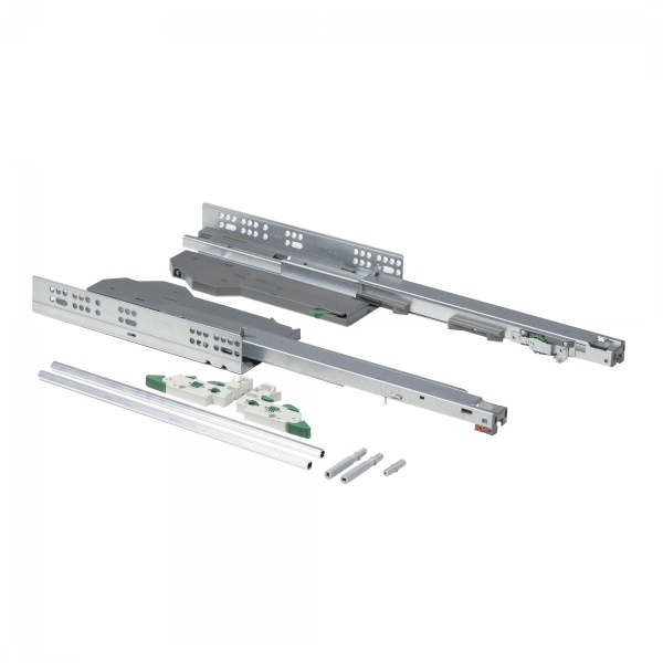 картинка Направляющая скрытого монтажа L-350 push to open + доводчик ДСП до18mm с замками AKS SMART полное выдвижение магазин SEFI являющийся официальным дистрибьютором в России  картинка Направляющая скрытого монтажа L-350 push to open + доводчик ДСП до18mm с замками AKS SMART полное выдвижение от магазина SEFI