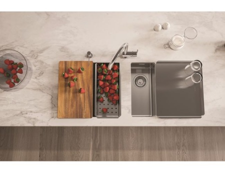 картинка Мойка ALVEUS KOMBINO 10 SAT-90 180X400X144 в комплекте с сифоном 1130550, от магазина SEFI