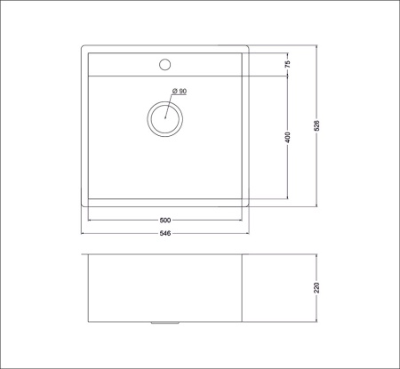 картинка Мойка Oulin F121X, поверхность сатин от магазина SEFI