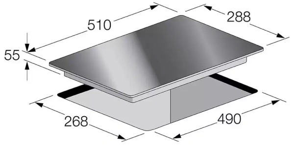 картинка Индукционная варочная панель Fulgor Milano CH 302 ID TC BK/2 от магазина SEFI