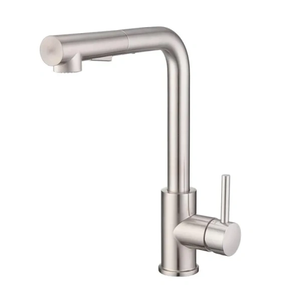 картинка Смеситель для кухни c выдвижной лейкой, EMAR 3010, цвет сатин от магазина SEFI