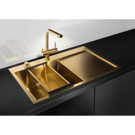 картинка Коландер CO-02-PVD-LG нерж.сталь/светлое золото от магазина SEFI