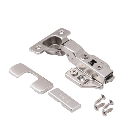 картинка Петля полунакладная с доводчиком 45мм h0 clip-on PRIME by AKS 3D (саморезы, заглушки) (упак.-2шт.) магазин SEFI являющийся официальным дистрибьютором в России  картинка Петля полунакладная с доводчиком 45мм h0 clip-on PRIME by AKS 3D (саморезы, заглушки) (упак.-2шт.) от магазина SEFI