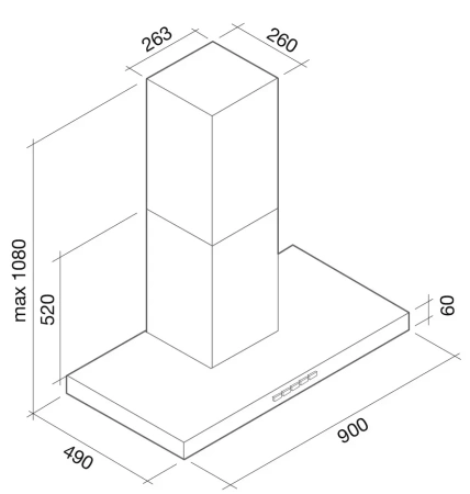 картинка Вытяжка Falmec Plane 90 white (800) ECP от магазина SEFI