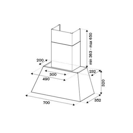 картинка Вытяжка Bertazzoni KR70HER1NEDA от магазина SEFI