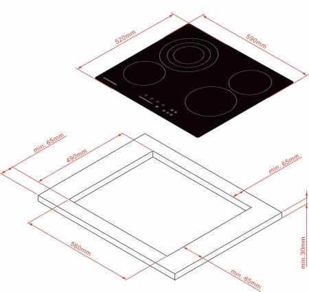 картинка Электрическая варочная панель KUPPERSBERG ECS 630 от магазина SEFI