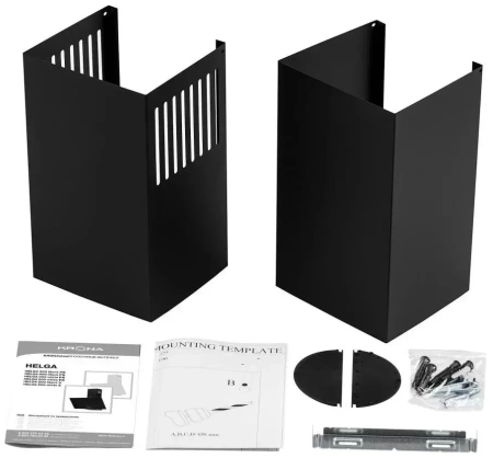 картинка Вытяжка Krona HELGA 600 black PB от магазина SEFI