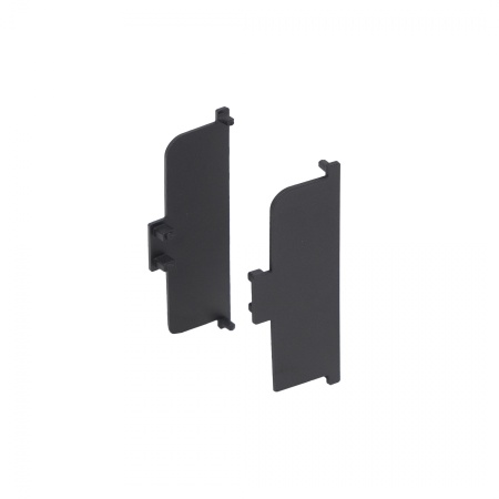 картинка Комплект заглушек металлич. внутр. к профилю Gola, С-образных (левая+правая) черный 3 AKS от магазина SEFI