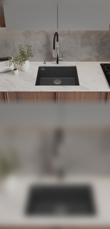 картинка Мойка Rivelato STRIA 6053 1-чаш 600*440 Бетон 801 от магазина SEFI