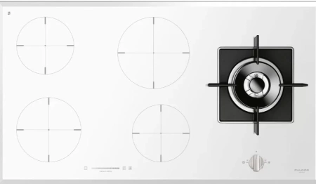 картинка Газо-электрическая панель Fulgor Milano CH 905 ID TS G DWK WH от магазина SEFI