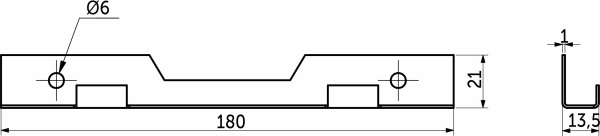 картинка Держатель корзины пластиковой, сталь REJS от магазина SEFI
