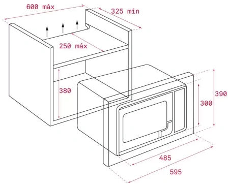 картинка Встраиваемая микроволновая печь Teka ML 820 BIS WH WHITE от магазина SEFI