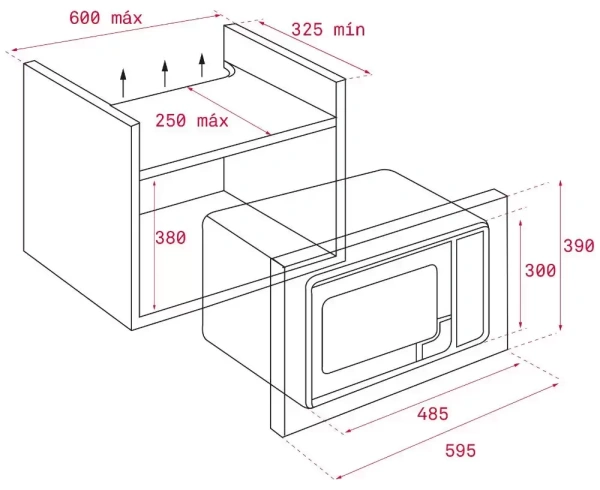 картинка Встраиваемая микроволновая печь Teka ML 820 BIS WH WHITE от магазина SEFI