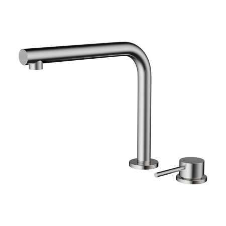 картинка Смеситель Omoikiri Nara 2 Plus-BN латунь/нержавеющая сталь от магазина SEFI