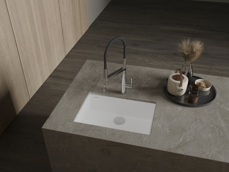 картинка Мойка Rivelato STRIA 6963 1-чаш 690*443 Белый 101 от магазина SEFI