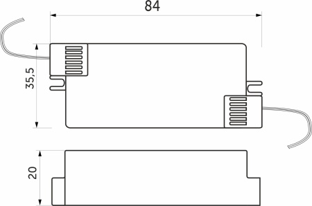 картинка Блок питания Ultra 15W/12V с вилкой и миниконнектором (по 2 м), AKS от магазина SEFI
