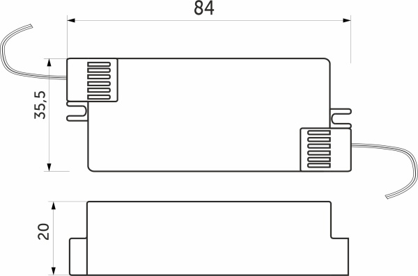 картинка Блок питания Ultra 15W/12V с вилкой и миниконнектором (по 2 м), AKS от магазина SEFI