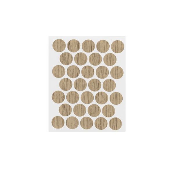 картинка Заглушка самоприлипающая к эксцентрику дуб галифакс (PC 2136) (1л=32шт) Pacific от магазина SEFI