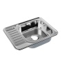 картинка Мойка, нержавеющая сталь, полированная, чаша справа, 650*500, Basic, IDDIS, BAS65PRi77 от магазина SEFI