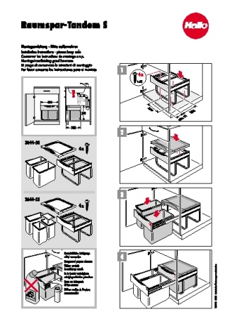 картинка Система выдвижная Space Saving Tandem S NEW, 1*18/1*12л от магазина SEFI