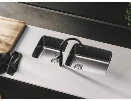 картинка Смеситель для мойки ALVEUS ARC 80 хром черный, от магазина SEFI