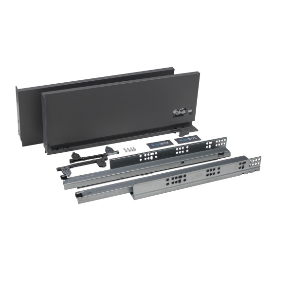 картинка Система ящиков Slimbox AKS L-450 H=175 графит PUSH TO OPEN ДСП 16мм от магазина SEFI