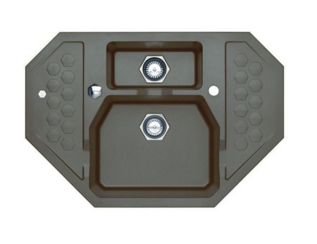 картинка Мойка ALVEUS SENSUAL 30 GRANITAL+ TWILIGHT-G05M 850x520x200; 1x с сифоном 1101462, от магазина SEFI