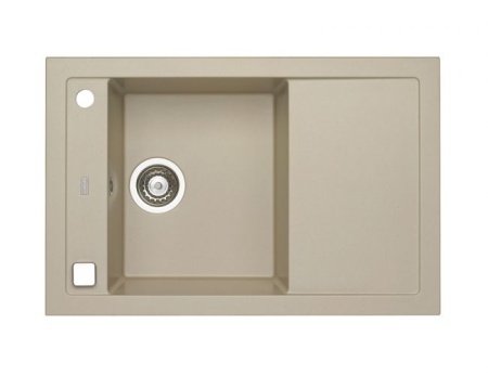 картинка Мойка ALVEUS FORMIC 30 GRANITAL+ PEBBLE-G02M 760X500 1X с сифоном 1127749, от магазина SEFI