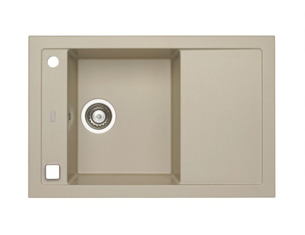 картинка Мойка ALVEUS FORMIC 30 GRANITAL+ PEBBLE-G02M 760X500 1X с сифоном 1127749, от магазина SEFI