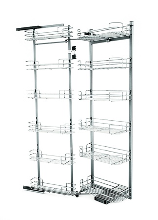 картинка Выдвижная система Duo-12 в высокий шкаф с Soft-close 410*470*1850/2200 от магазина SEFI