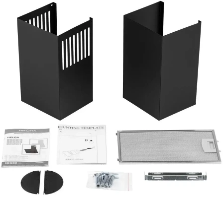 картинка Вытяжка Krona HELGA 500 black PB от магазина SEFI