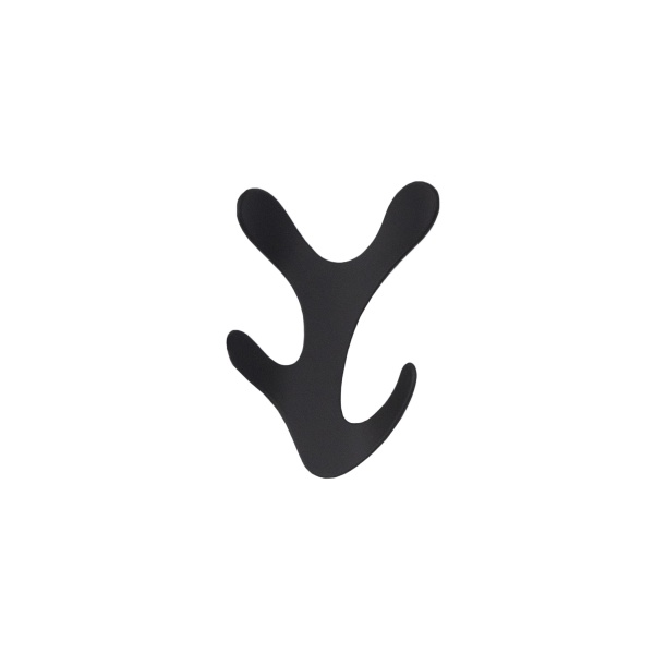 картинка Крючок меб. четырехрожковый мет. KORAL черный матовый AKS от магазина SEFI