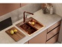 картинка Мойка Alveus PURE MONARCH 30 new COPPER FS 515X525 в компл. с выпуском без сифона, от магазина SEFI