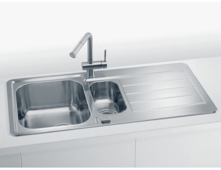 картинка Мойка LINE MAXIM 10-SAT 980X500 1+1/2 с сифоном 1130555 , от магазина SEFI