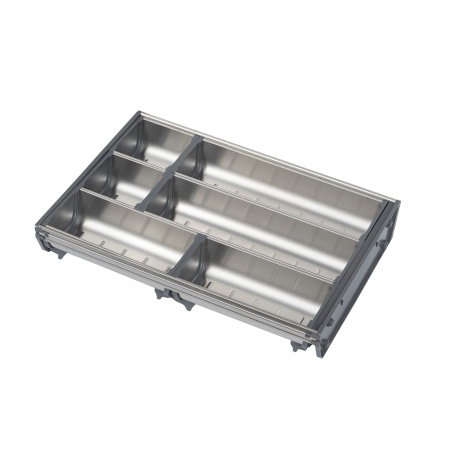 картинка Вкладыш 30/400 шуфлядный металлический Organizer нержавеющая сталь (373*280*65) AKS от магазина SEFI