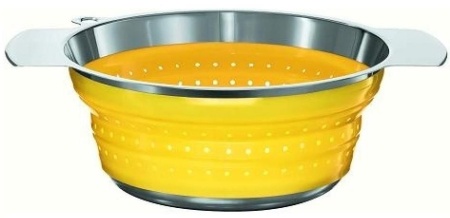 картинка Коландер Roesle 20см нерж.сталь/силикон (желтый) SCHOCK от магазина SEFI