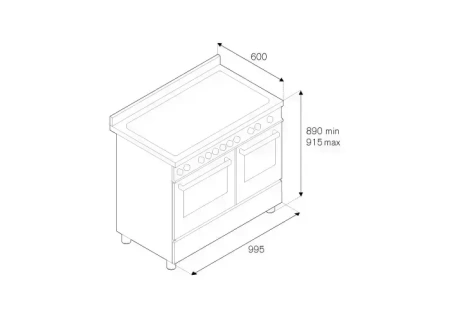 картинка Варочный центр Bertazzoni MAS100 6 MFE T CR T от магазина SEFI
