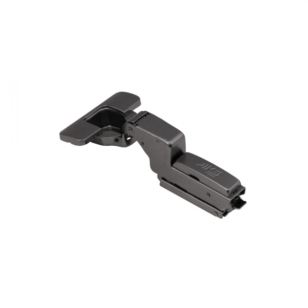 картинка Петля внутренняя с доводчиком 45мм h0 clip-on AKS PLUS 3D узкая черная (саморезы, заглушки) от магазина SEFI