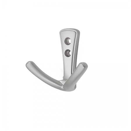 картинка Крючок меб. двухрожковый мет. RUNA хром матовый AKS от магазина SEFI