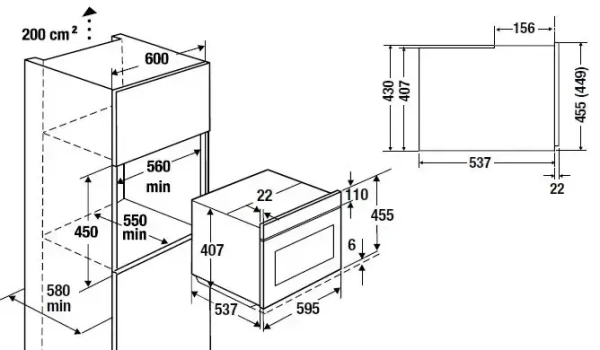 картинка Встраиваемая микроволновая печь Kuppersbusch CM 6330.0 S3 Silver Chrome от магазина SEFI