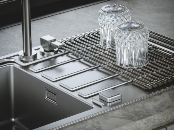 картинка Мойка RANDO 30 SAT 790 X 500 в комплекте с сифоном 1127251 от магазина SEFI