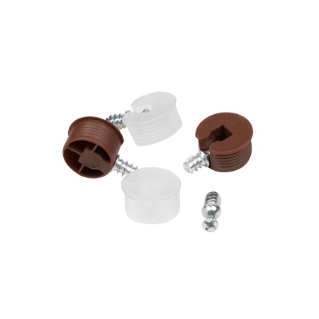 картинка Полкодержатель d20 со штоком-евровинтом 6*10 коричневый (уп/0,5тыс.шт) AKS магазин SEFI являющийся официальным дистрибьютором в России  картинка Полкодержатель d20 со штоком-евровинтом 6*10 коричневый (уп/0,5тыс.шт) AKS от магазина SEFI