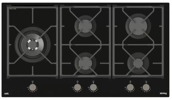 картинка Газовая стеклянная варочная панель Korting HGG 9987 CTN FLC от магазина SEFI
