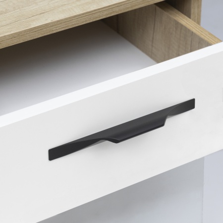 картинка Ручка меб. скоба алюм. ENVISION 96-128/241 черный матовый, AKS от магазина SEFI