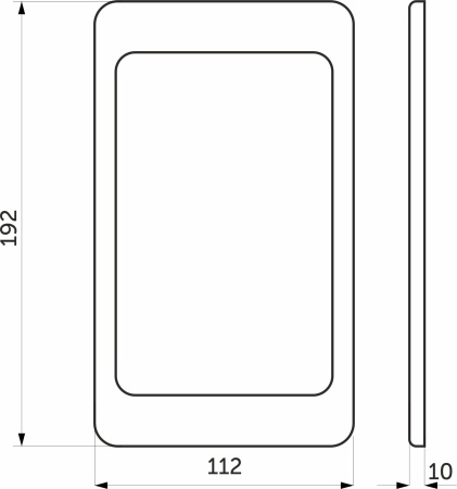 картинка Светильник светодиодный Apple 6W/12V, прямоугольный без сенсора, цвет алюминий, 4000К, AKS от магазина SEFI