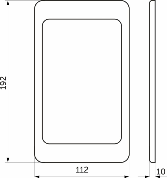 картинка Светильник светодиодный Apple 6W/12V, прямоугольный без сенсора, цвет алюминий, 4000К, AKS от магазина SEFI