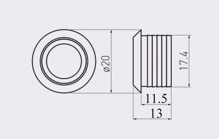 картинка Выключатель сенсорный, с диммированием, врезной, 12V/24V, 60W/100W, синяя подсветка, цвет хром, AKS от магазина SEFI