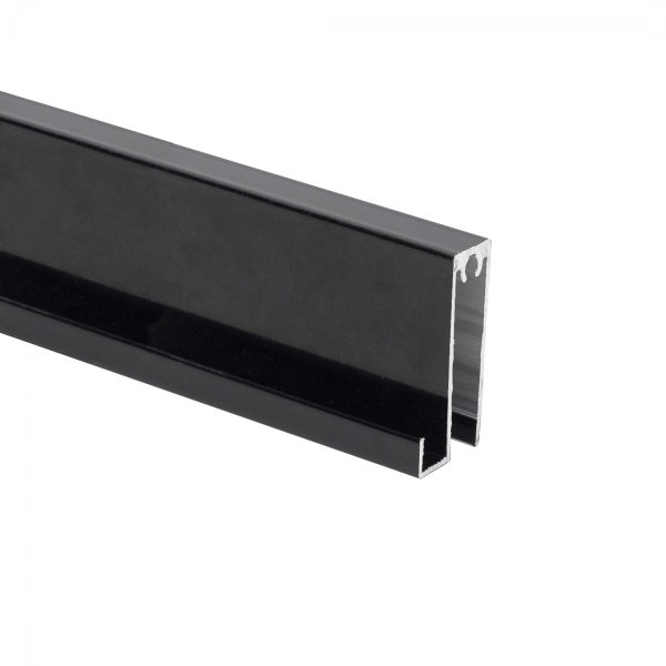 картинка Профиль алюминиевый SENATOR черный глянец горизонт нижн. L-6000 мм АЛЮТЕХ для узкой сис-мы от магазина SEFI
