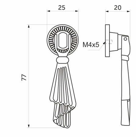картинка Ручка меб. кнопка мет. NICE старое золото AKS магазин SEFI являющийся официальным дистрибьютором в России  картинка Ручка меб. кнопка мет. NICE старое золото AKS от магазина SEFI